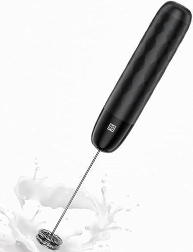 Maestri House Rechargeable Milk Frother, LunaFro Mini Handheld Electric Foam Maker Detachable Stainless Steel Whisk Drink Mixer Foamer Mini Blender for Matcha, Lattes, Cappuccino, No Stand - My Kitchen Products