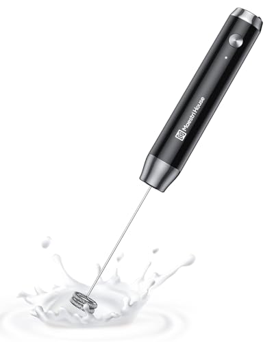 Maestri House Rechargeable Milk Frother, LunaFro NS 2-Speed Handheld Electric Foam Maker Waterproof Detachable Stainless Steel Whisk Drink Mixer Foamer for Lattes, Cappuccino, No Stand - My Kitchen Products