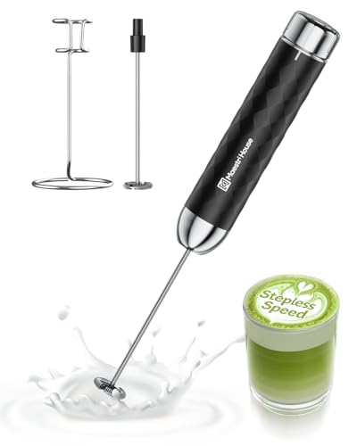 Maestri House Rechargeable Milk Frother with Stepless Speed Control, LunaFro 2.0 Handheld Electric Foam Maker Waterproof Drink Mixer Foamer for Lattes, Cappuccino - My Kitchen Products