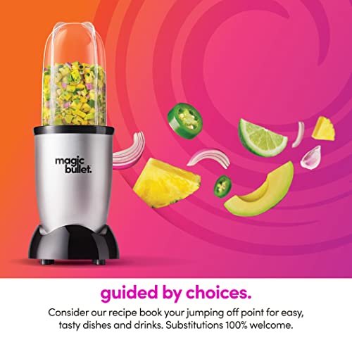 Magic Bullet Blender, Small, Silver, 11 Piece Set - My Kitchen Products