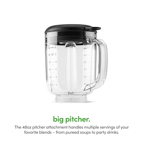 magic bullet Combo Blender, 600W, 48oz Pitcher, 16oz Cup with To-Go Lid, Easy Cleaning, Cross Blade, for Smoothies, Sauces, Shakes, Salsa, Hot Blends, Silver, MBF50200 - My Kitchen Products