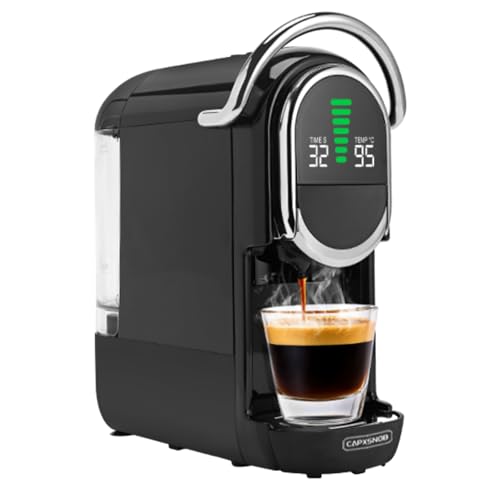 Magician1 Mini Espresso Machine for Nespresso Original, Dolce Gusto, Lavazza Blue, ESE Pods, 19-Bar Coffee Machine for Ground Coffee, Coffee Maker with adjustable Temp & Cup Size, 21oz Reservoir - My Kitchen Products