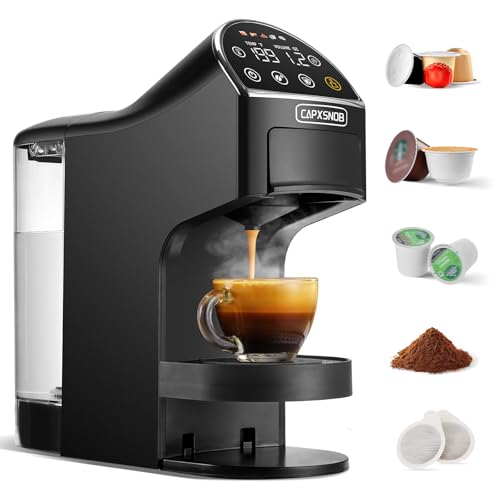 Magician2 Mini Coffee Maker compatible with Keurig K Cup, Nespresso Original, Dolce Gusto, ESE Pods | LED Touchscreen, Customizable Brewing, 20 Bar, 42 oz | Espresso Coffee Machine for Home & Office - My Kitchen Products
