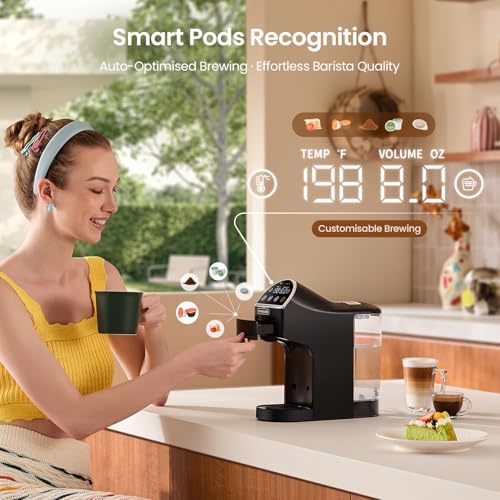 Magician2 Mini Coffee Maker compatible with Keurig K Cup, Nespresso Original, Dolce Gusto, ESE Pods | LED Touchscreen, Customizable Brewing, 20 Bar, 42 oz | Espresso Coffee Machine for Home & Office - My Kitchen Products