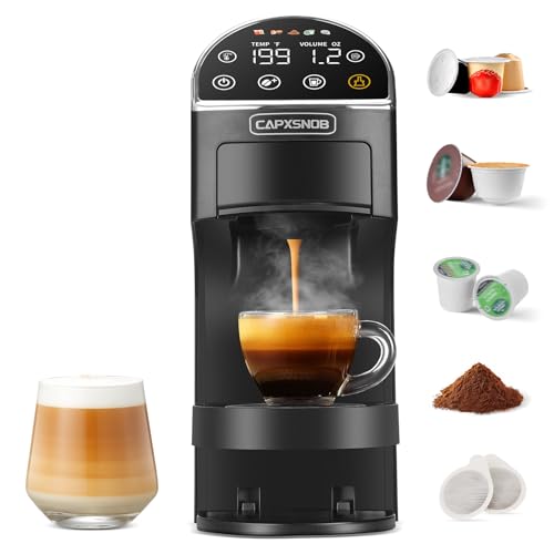 Magician2 Mini Coffee Maker compatible with Keurig K Cup, Nespresso Original, Dolce Gusto, ESE Pods | LED Touchscreen, Customizable Brewing, 20 Bar, 42 oz | Espresso Coffee Machine for Home & Office - My Kitchen Products