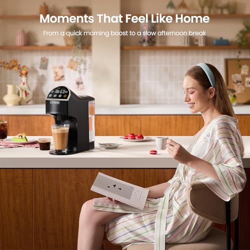 Magician2 Mini Coffee Maker compatible with Keurig K Cup, Nespresso Original, Dolce Gusto, ESE Pods | LED Touchscreen, Customizable Brewing, 20 Bar, 42 oz | Espresso Coffee Machine for Home & Office - My Kitchen Products