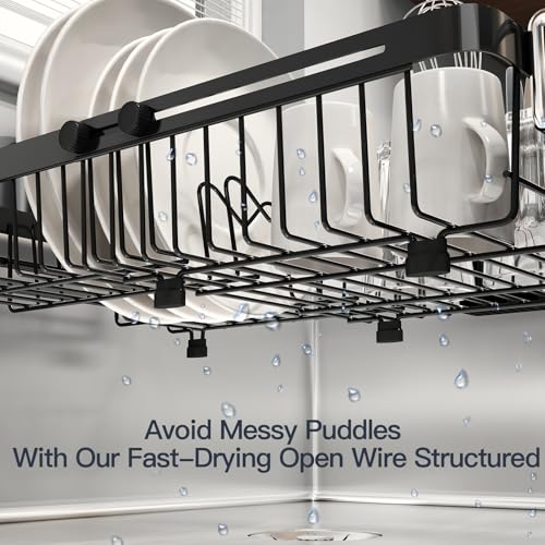 MAJALiS Dish Drying Rack Over The Sink with Utensil Holder - My Kitchen Products