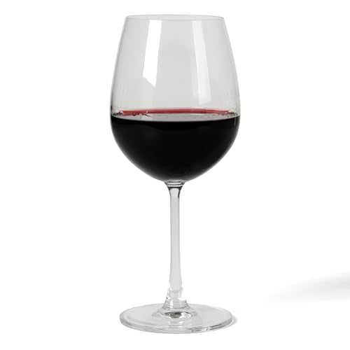 Martha Stewart Vivica 4-Pack Red Wine Glass Set, 20 oz – Elegant Stemmed Wine Glasses for Red Wine, Durable Clear Glassware for Dining, Entertaining, or Everyday Use - My Kitchen Products
