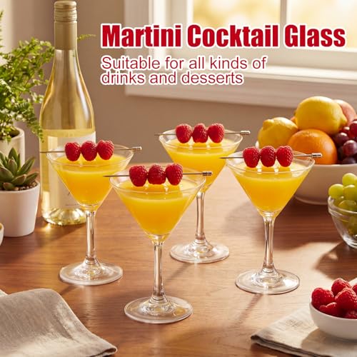 Maxdot Martini Glasses Set of 12, 9 oz Crystal Cocktail Glasses with 12 Metal Picks, Elegant Hand Blown Stemware for Espresso Martini, Gimlet, Cosmopolitan, Party, Home Bar, Glassware Gift Set - My Kitchen Products