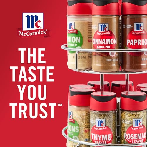 McCormick Spice Rack, Two Tier Chrome, Featuring 16 Herbs & Spices for Everyday Cooking, Great Gift for Housewarming, Wedding & Bridal Shower, 26.09 oz - My Kitchen Products