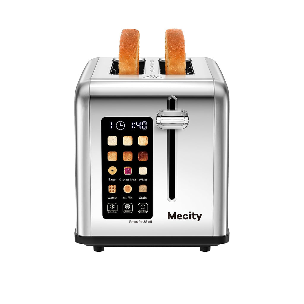 Mecity 2 Slice Toaster Touch Screen 1.5" Wide
