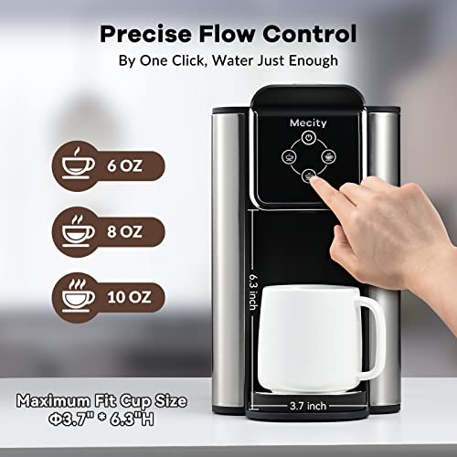 Mecity Coffee Maker 3 in 1 Single Serve Coffee Machine, Compatible with K cup Capsules, Instant Coffee Pot, Tea maker, 6,8,10 Oz Cup, Removable 50 Oz Water Reservoir, 120V 1150W - My Kitchen Products