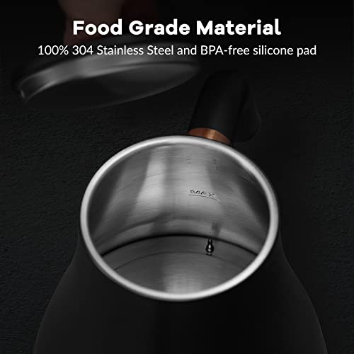 Mecity Electric Kettle Gooseneck Pour Over Kettle ±1℉ Temperature Control Quick Heating Water Boiler for Coffee & Tea & Formula Auto Shut Off Tea Kettle 1200 Watt, 0.8L, Matt Black, Barista Edition - My Kitchen Products