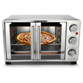 MegaChef 26.4 Quart French Door Multi-Function Stainless Steel Electric Toaster Oven with Temperature & Timer Control and Broil, Bake & Toast Functions - My Kitchen Products