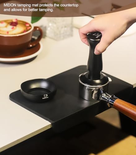 MEION Espresso Tamping mat, Coffee Espresso Tamper Mat, Food Grade Silicone Tamp Mat, Tamper Mat for Espresso Machine Espresso Accessories, Waterproof and Heat Resistant Espresso Mat - My Kitchen Products