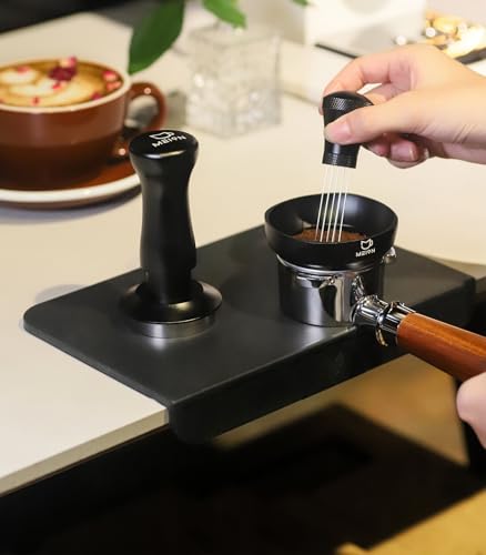 MEION Espresso Tamping mat, Coffee Espresso Tamper Mat, Food Grade Silicone Tamp Mat, Tamper Mat for Espresso Machine Espresso Accessories, Waterproof and Heat Resistant Espresso Mat - My Kitchen Products