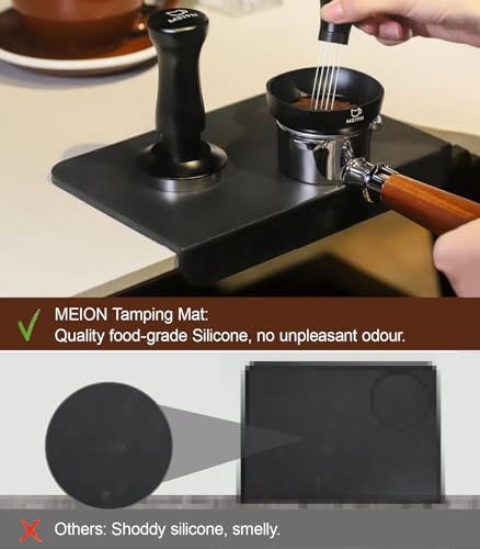 MEION Espresso Tamping mat, Coffee Espresso Tamper Mat, Food Grade Silicone Tamp Mat, Tamper Mat for Espresso Machine Espresso Accessories, Waterproof and Heat Resistant Espresso Mat - My Kitchen Products
