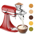 Metal Grain Mill Attachment for KitchenAid Stand Mixer, Flour Mill Grinder for Kitchen Aid Accessories and Attachments, Fit for Grinding Non-Oily Dry Grain Corn, Coffee Bean, Buckwheat, Oats, Millet - My Kitchen Products