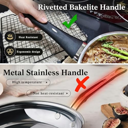 Meythway Stainless Steel Pots and Pans Set Non Toxic, 6PCs Kitchen Cookware Sets with Stay-Cool Handles, Dishwasher Safe&Compatible with All Stovetops(Gas,Electric&Induction) - My Kitchen Products