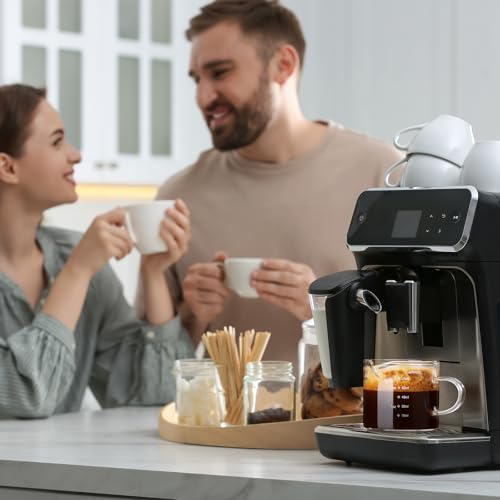 Mfacoy 2 Pack Measuring Cups, 75ML Espresso Cups with Handle, Espresso Shot Glasses with V-Shaped Mouth, Clear Accessories, Milk Frothing Pitcher - My Kitchen Products