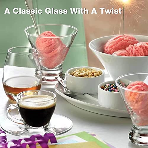 Mfacoy Martini Glasses Set of 9(Buy 8, get 1 Free), Crystal Cocktail Glasses 8 Ounces, Hand Blown Stemless Martini Glasses for Bar, Martini, Cosmopolitan, Manhattan, Gimlet, Pisco Sour Brandy - My Kitchen Products