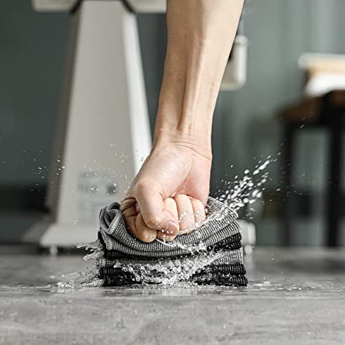 MHW-3BOMBER Barista Towels 4Pack, 11" Microfiber Barista Cloth Coffee Cleaning Towel - Coffee Cleaning Accessories fit Espresso Machine|Steam Wand|Countertop CT5322 - My Kitchen Products