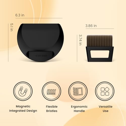 MHW-3BOMBER Small Coffee Brush, Hand Broom and Dustpan Set, Magnetic Small Brush and Dustpan Set Soft Bristles, Dust Pan Brush for Home Kitchen Coffee Counter Office, B5188B - My Kitchen Products