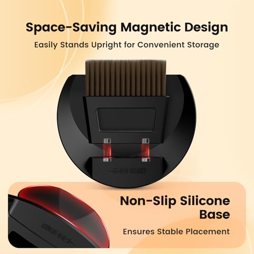 MHW-3BOMBER Small Coffee Brush, Hand Broom and Dustpan Set, Magnetic Small Brush and Dustpan Set Soft Bristles, Dust Pan Brush for Home Kitchen Coffee Counter Office, B5188B - My Kitchen Products