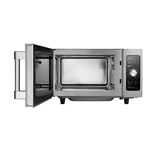 Midea Equipment 1025F0A Countertop Commercial Microwave Oven with Dial, 1000W, Stainless Steel, .9 CuFt - My Kitchen Products