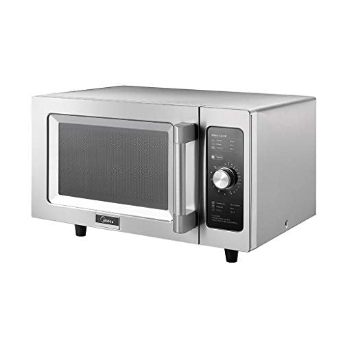 Midea Equipment 1025F0A Countertop Commercial Microwave Oven with Dial, 1000W, Stainless Steel, .9 CuFt - My Kitchen Products