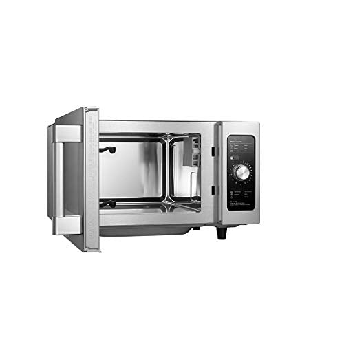 Midea Equipment 1025F0A Countertop Commercial Microwave Oven with Dial, 1000W, Stainless Steel, .9 CuFt - My Kitchen Products
