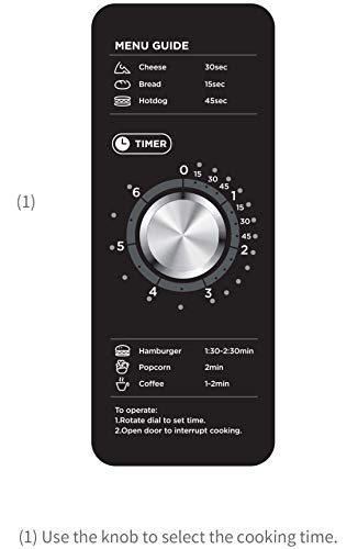 Midea Equipment 1025F0A Countertop Commercial Microwave Oven with Dial, 1000W, Stainless Steel, .9 CuFt - My Kitchen Products