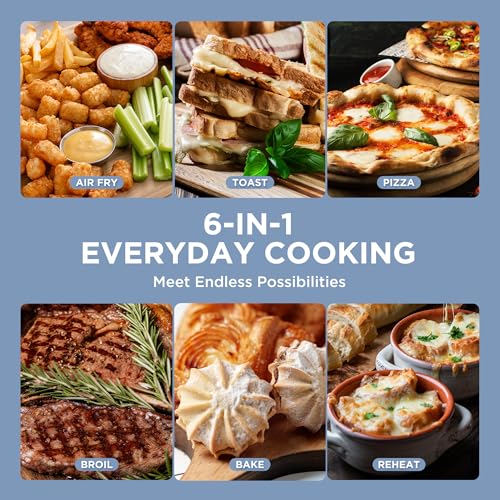 Midea Neo Air Fryer Toaster Oven Combo with Air Fry, Toast, Pizza, Broil, Bake, and Reheat Functions, 21.1 Quarts, Stainless Steel - My Kitchen Products