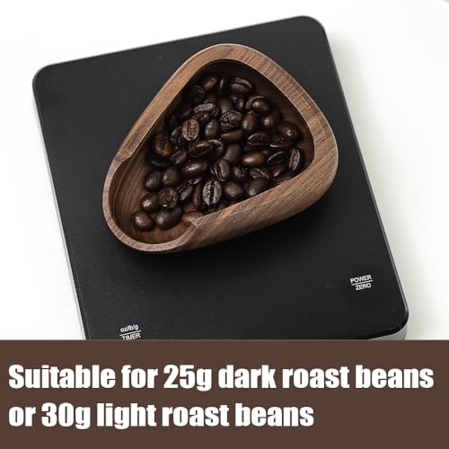 MIGAKU HOME Coffee Bean Dosing Cup & RDT Spray Bottle Set - Walnut Wood Espresso Accessories Kit with Static Reduction Spray, Measuring Tray for Coffee/Tea ﻿ - My Kitchen Products