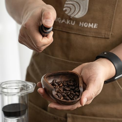 MIGAKU HOME Coffee Bean Dosing Cup & RDT Spray Bottle Set - Walnut Wood Espresso Accessories Kit with Static Reduction Spray, Measuring Tray for Coffee/Tea ﻿ - My Kitchen Products