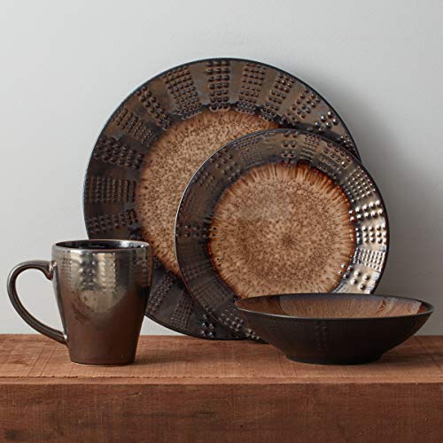 Mikasa Gourmet Basics Verona 16-Piece Stoneware Dinnerware Set, Service for 4, Includes Dinner Plates, Salad Plates, Soup Bowls and Mugs, Dishwasher and Microwave Safe - My Kitchen Products
