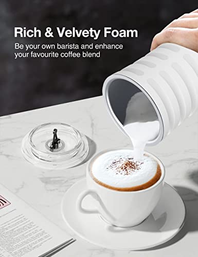 Milk Frother, 4-in-1 Milk Steamer and Frother, Hot & Cold Foam Milk Warmer with Temperature Control, Auto Shut-Off Frothers for Coffee, Latte, Cappuccino, Macchiato - My Kitchen Products