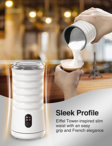 Milk Frother, 4-in-1 Milk Steamer and Frother, Hot & Cold Foam Milk Warmer with Temperature Control, Auto Shut-Off Frothers for Coffee, Latte, Cappuccino, Macchiato - My Kitchen Products