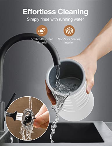 Milk Frother, 4-in-1 Milk Steamer and Frother, Hot & Cold Foam Milk Warmer with Temperature Control, Auto Shut-Off Frothers for Coffee, Latte, Cappuccino, Macchiato - My Kitchen Products