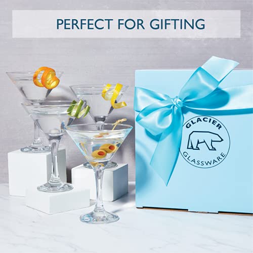 Minteer Formulas Glacier Glass - Milano Collection (Martini Glass (6 oz) - Set of 4) - My Kitchen Products