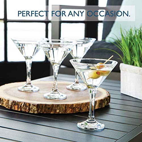 Minteer Formulas Glacier Glass - Milano Collection (Martini Glass (6 oz) - Set of 4) - My Kitchen Products
