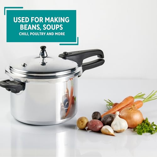 Mirro 92160A Polished Aluminum 10-PSI Pressure Cooker Cookware, 6-Quart, Silver - My Kitchen Products