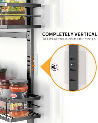 Moforoco 9-Tier Over The Door Pantry Organizer, Pantry Organization and Storage, Black Hanging Basket Wall Spice Rack Seasoning Shelves, Home & Kitchen Bedroom Bathroom House Essentials - My Kitchen Products