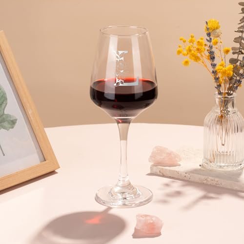 Monogrammed Wine Glass Gifts for Women, Personalized A-Z Wine Glass Customized Gift for Women, Unique Birthday Mothers Day Gifts for Mom, Her, Wife, Friends - My Kitchen Products