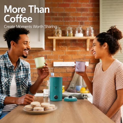 Moss & Stone Electric Milk Frother & Milk Warmer for Latte & Cappuccino - My Kitchen Products