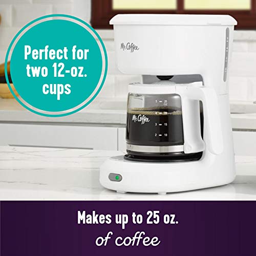 Mr. Coffee 2134286 ® 5-Cup Mini Brew Switch Coffee Maker, White - My Kitchen Products