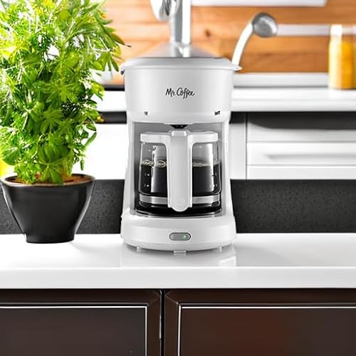 Mr. Coffee 2134286 ® 5-Cup Mini Brew Switch Coffee Maker, White - My Kitchen Products