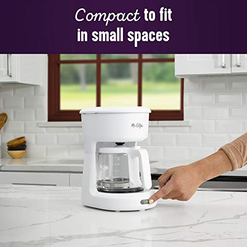 Mr. Coffee 2134286 ® 5-Cup Mini Brew Switch Coffee Maker, White - My Kitchen Products