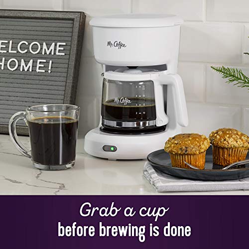 Mr. Coffee 2134286 ® 5-Cup Mini Brew Switch Coffee Maker, White - My Kitchen Products