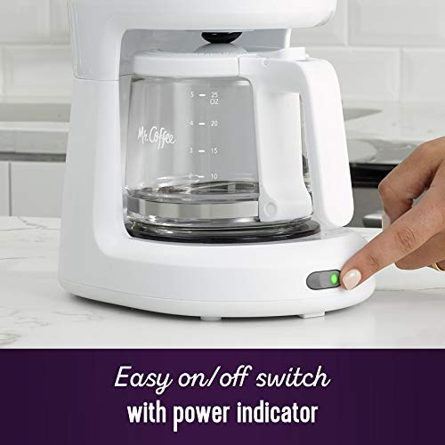 Mr. Coffee 2134286 ® 5-Cup Mini Brew Switch Coffee Maker, White - My Kitchen Products